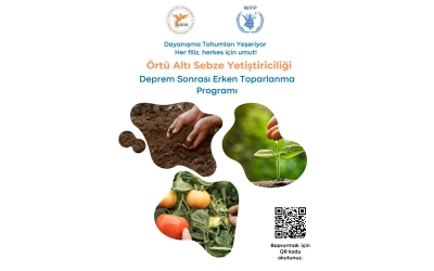 Uluslararası Göç ve Dayanışma Derneği, Birleşmiş Milletler Dünya Gıda Programı (WFP) ile birlikte Deprem Sonrası Erken Toparlanma Programı